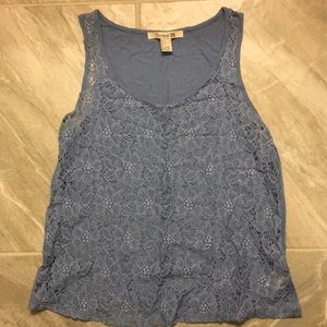 Laced blue tank (forever 21)
